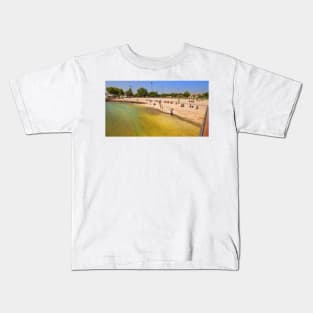 river beach. belém tower Kids T-Shirt